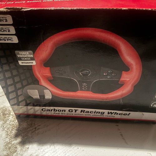 Steering wheel for PS2 PS3 PC like new