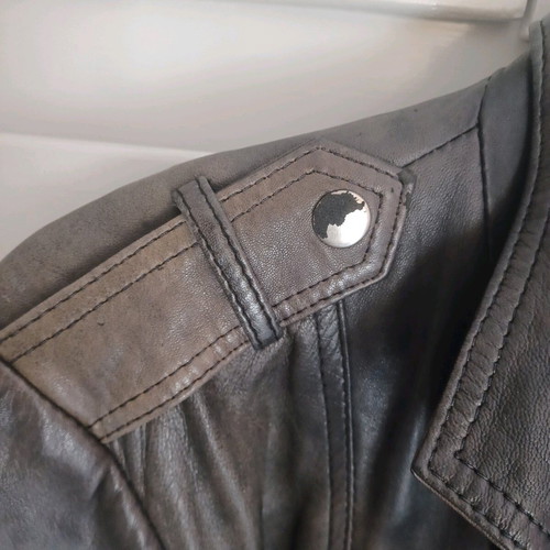 Vintage leather jacket Gestuz used, size M