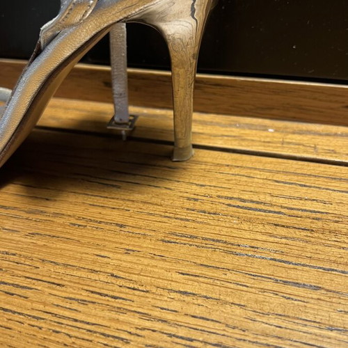 Nak silver sandals like new with strass, size 36