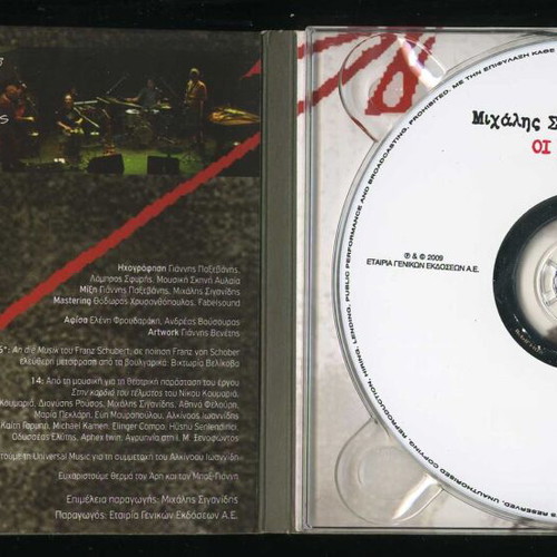 Michalis Siganidis kai oi Filoi Miltou Sahtouri CD used, live 2009