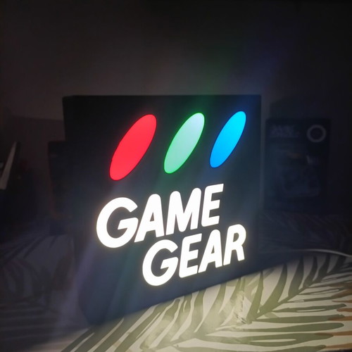 Game Gear Lighted Sign new, USB powered retro style