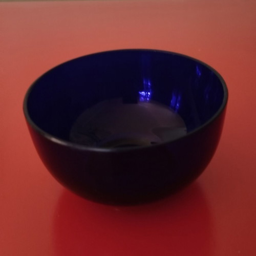 Apothecary bowl cobalt blue glass like new