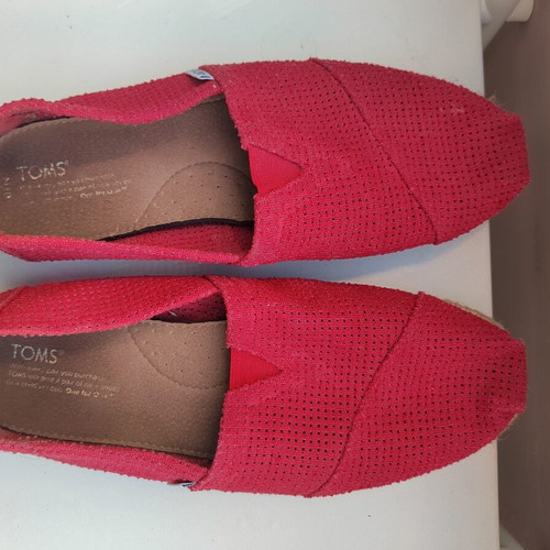 Toms espadrilles red size 43