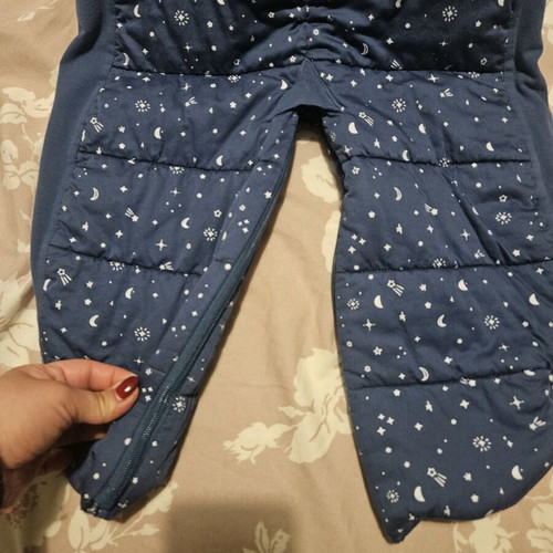 Ergopouch 2-in-1 baby sleeping bag with feet like new, organic cotton