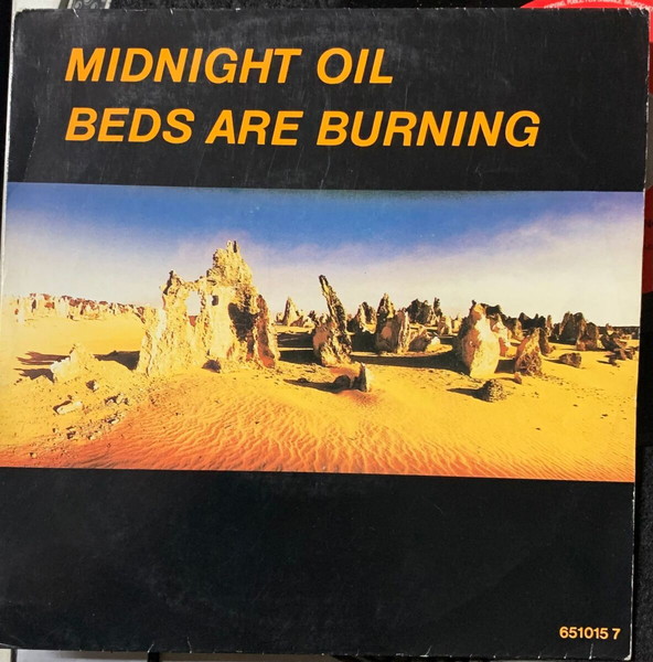 1987 Midnight Oil – Beds Are Burning , Vinyl, 7", 45 RPM, Single, Stereo