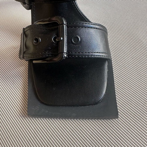 Ego black modern slippers new, size 39