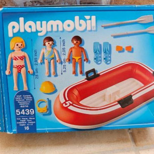 Playmobil 5439 Boat with Mom and Kids complete set like new