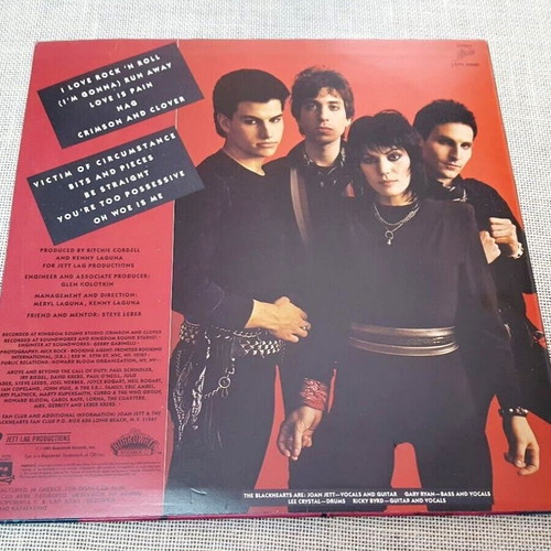 Joan Jett & The Blackhearts I Love Rock 'N Roll LP used, rock