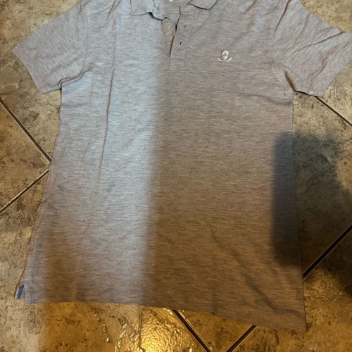 Zara men's polo tshirt gray medium used