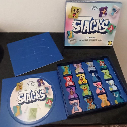 LIDL Disney Stacks collectible box new with 16 figures and board game