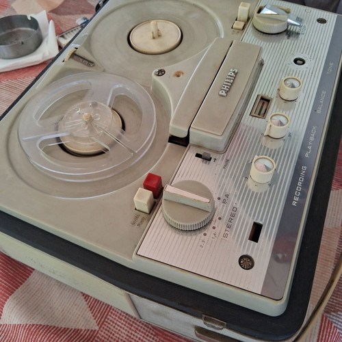 Reel-to-reel tape recorder used, 60s model