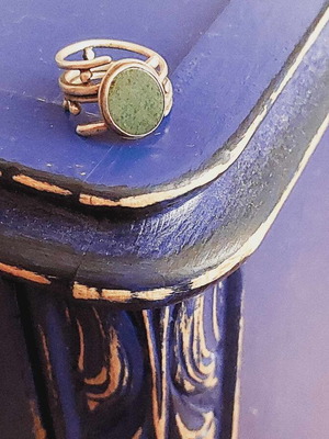 Handmade silver ring 925 with semi-precious stone