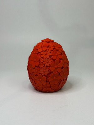 Floral Egg Decorative Container 3D Printed New