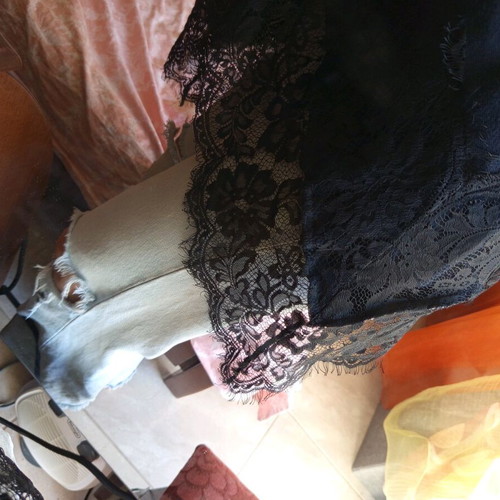 long jacket with lace