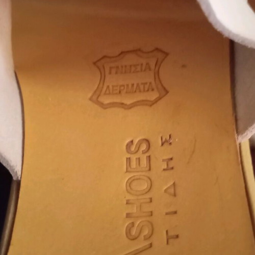Leather platforms like new, size 36, white