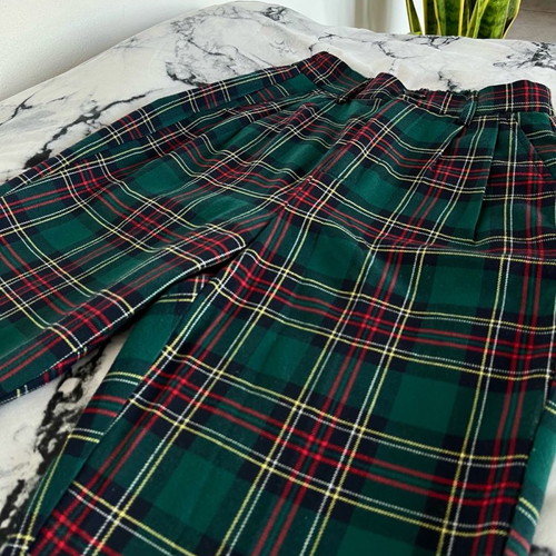 Checked fabric pants size XS like new