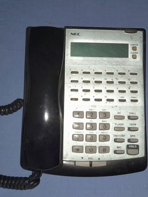 NEC IP2AT-12TXD digital office phone with LCD and speaker