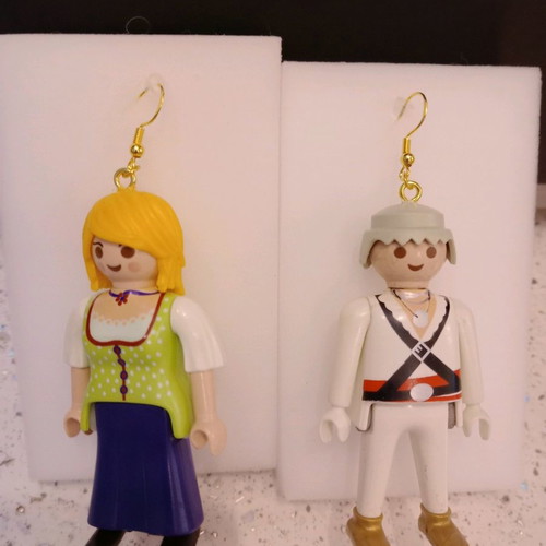 Playmobil Earrings The Couple of the Province!!