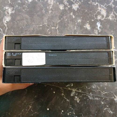 Used collectible 90's video cassettes, various themes