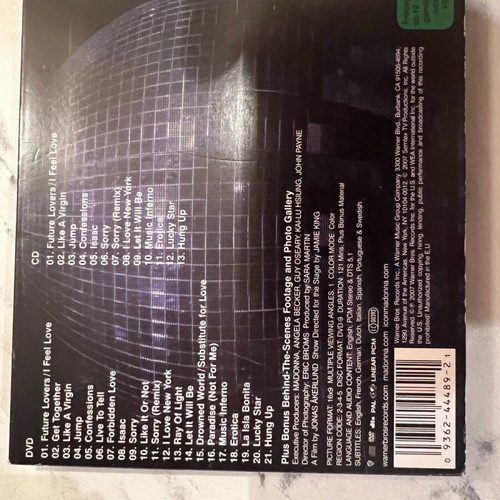 Madonna Confessions On The Dance Floor Tour Live DVD + CD like new