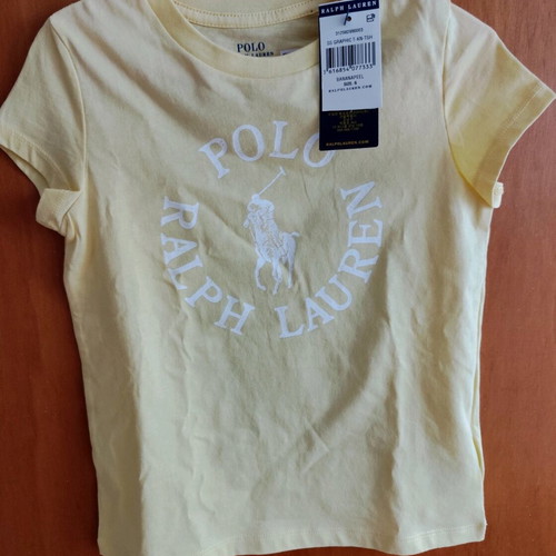 T-shirt Ralph Lauren new, size 6 (120 cm), yellow