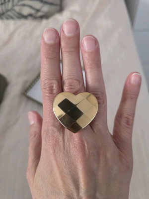 Folli Follie ring used, size 52, rose gold color