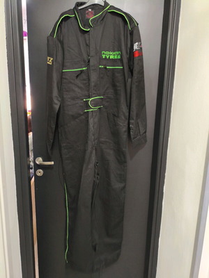 Mechanic work coverall size XL with embroidered logos new