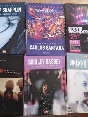 Music CDs used from Carlos Santana, Stevie Wonder, The Stranglers and more