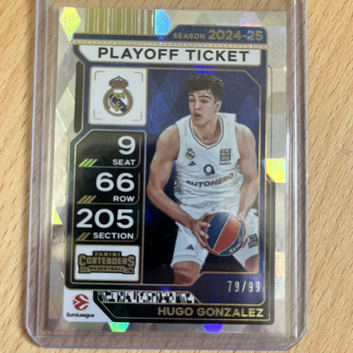 Panini Euroleague Contenders Hugo Gonzalez numbered 99 card like new