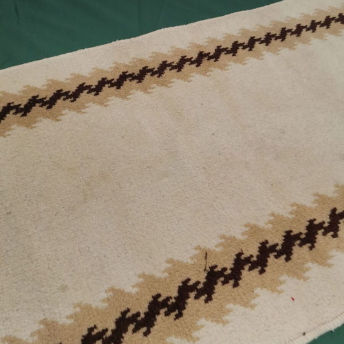 Runner rug used, vintage 1970