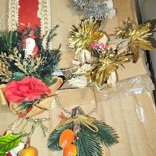 Vintage Christmas decorations used from 1970