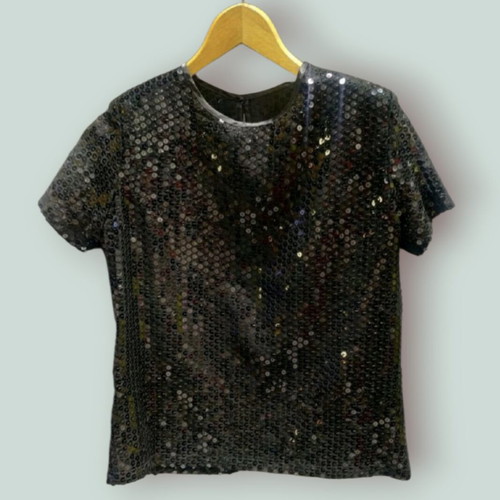 Evening blouse like new, size S, black with sequins