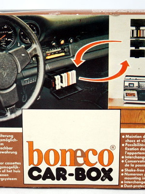 Vintage θήκη Boneco για κασέτες αυτοκινήτου δεκαετίας '80, καινούργια