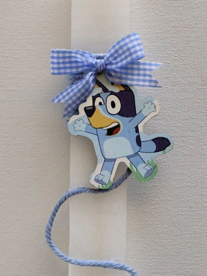 Bluey Easter candle new handmade