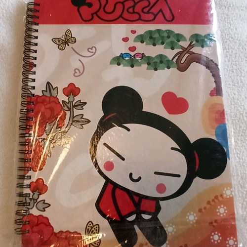 Pucca funny love notebook collectible, new, A4, 2 topics, hardcopy