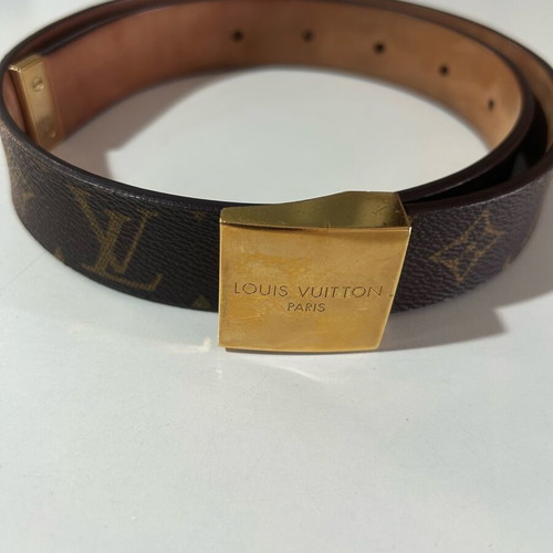 Louis Vuitton belt used, women's, brown, size 90