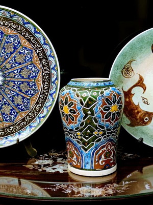 Collection of used Kiutahia and Kerameikos ceramics large sizes