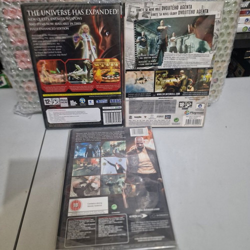 PC Games Lot Hitman Splinter Cell Phantasy Star Universe Illuminus New Sealed