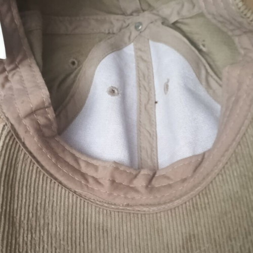 Beige corduroy hat like new, size 58