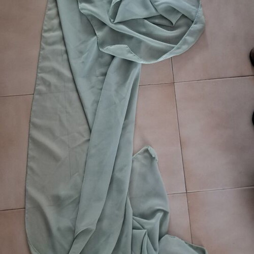 Chiffon fabric new, 3 meters, mint color 70×300cm