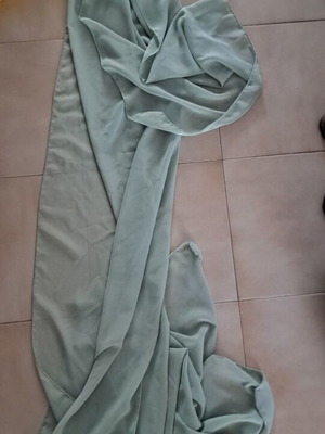 Chiffon fabric new, 3 meters, mint color 70×300cm