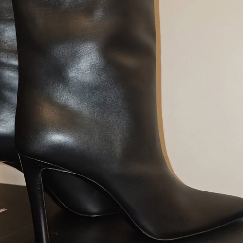 YSL leather boots new, size 38.5, black