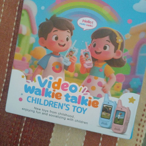 Walkie talkie set for children with screen and camera, new
