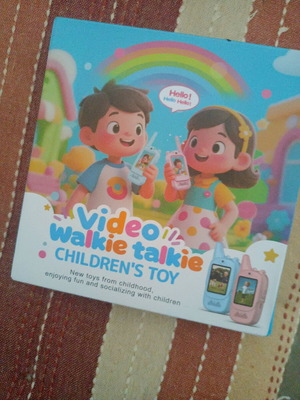 Walkie talkie set for children with screen and camera, new