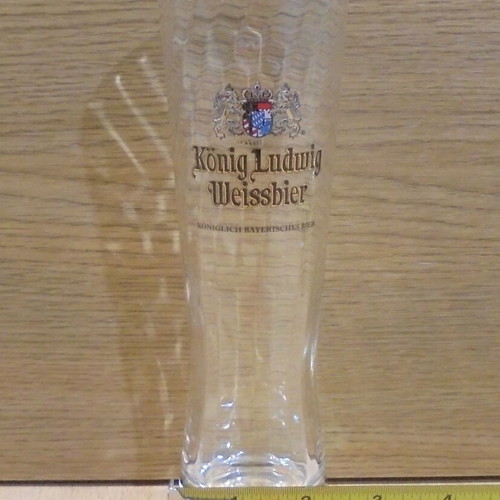 Konig Ludwig beer set of two promotional glasses 300ml like new