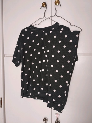 H&M pajama set new, size XS, gray with white dots