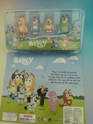 Bluey Family figure set, 4 pieces