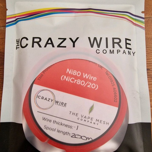 Vape wire Ni80 200m 0.1 thickness new