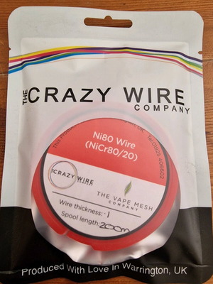 Vape wire Ni80 200m 0.1 thickness new