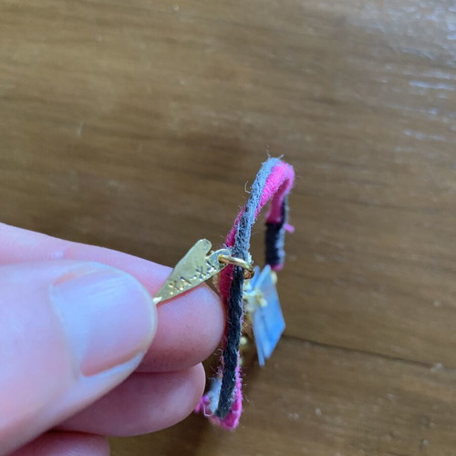 Aleema Handmade Bracelet with 24K Gold-Plated Bronze New